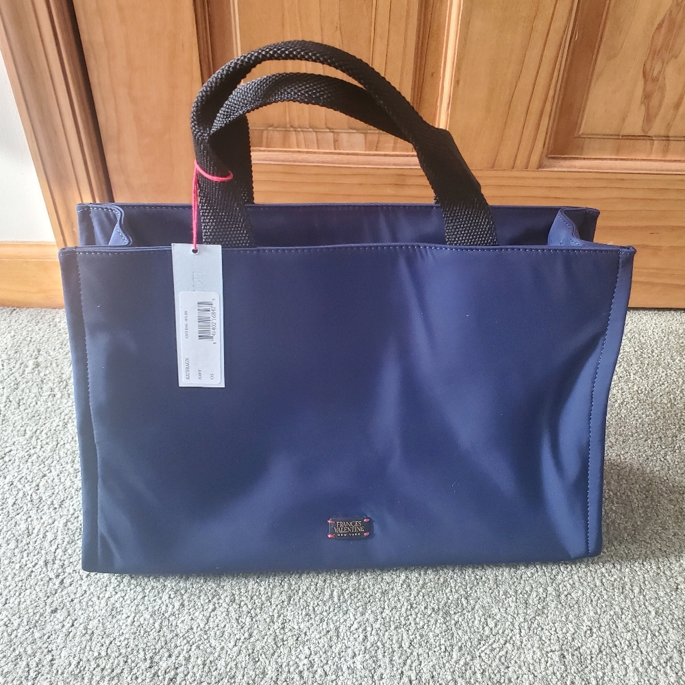 Frances Valentine Navy Tote